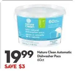 Longo's Nature Clean Automatic Dishwasher Pacs offer