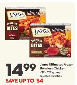 Longo's Janes Ultimates Frozen Boneless Chicken offer