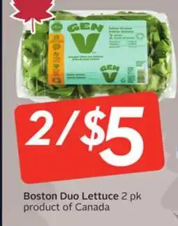 Sobeys Duo Lettuce offer