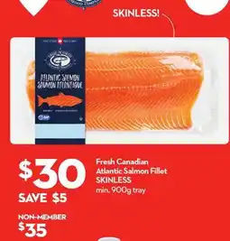 Longo's Fresh Canadian Atlantic Salmon Fillet SKINLESS offer