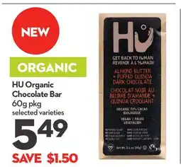 Longo's HU Organic Chocolate Bar offer