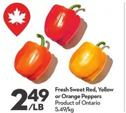Longo's Fresh Sweet Red, Yellow or Orange Peppers offer