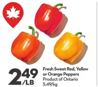 Longo's Fresh Sweet Red, Yellow or Orange Peppers offer