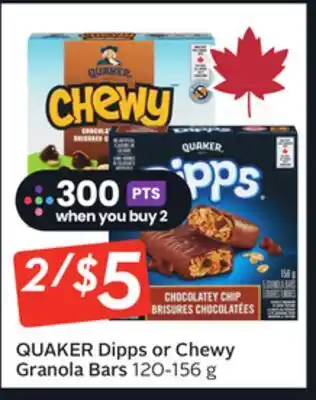 Sobeys Dipps or Chewy Granola Bars offer
