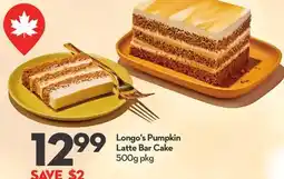 Longo's Longo's Pumpkin Latte Bar Cake offer