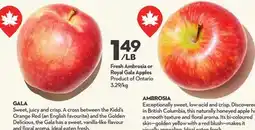 Longo's Fresh Ambrosia or Royal Gala Apples offer