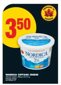 No Frills NORDICA COTTAGE CHEESE, 500 G OR 4X113 G offer