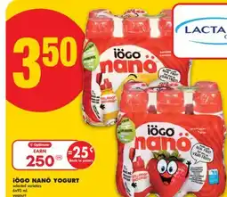 No Frills IÖGO NANÖ YOGURT, 6X93 ML offer