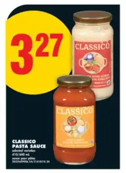 No Frills CLASSICO PASTA SAUCE, 410 600 ML offer