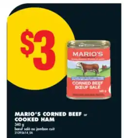 No Frills MARIO'S CORNED BEEF or COOKED HAM, 340 G offer
