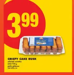 No Frills CRISPY CAKE RUSK, 650/750 g offer