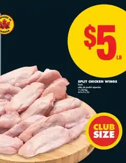 No Frills SPLIT CHICKEN WINGS offer
