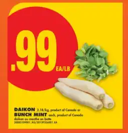 No Frills DAIKON, BUNCH MINT offer