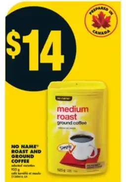 No Frills NO NAME ROAST AND GROUND COFFEE, 925 g offer