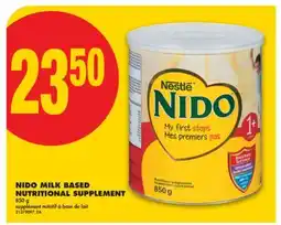 No Frills NIDO MILK BASED NUTRITIONAL SUPPLEMENT, 850 g offer