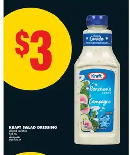 No Frills KRAFT SALAD DRESSING, 425 ML offer