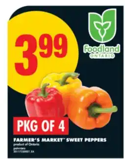 No Frills FARMER'S MARKET SWEET PEPPERS, PKG OF 4 offer