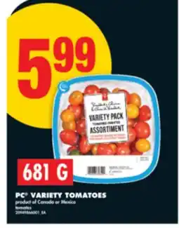 No Frills PC VARIETY TOMATOES, 681 G offer