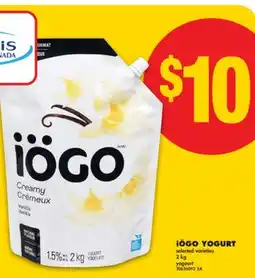 No Frills iÖGO YOGURT 2 KG offer