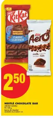 No Frills NESTLÉ CHOCOLATE BAR, 95-120 G offer