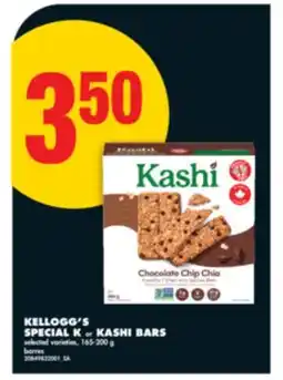 No Frills KELLOGG'S SPECIAL K or KASHI BARS, 165-200 G offer