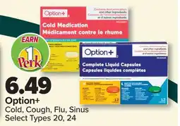 PharmaChoice Option + Cold, Cough, Flu, Sinus offer