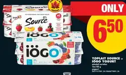 No Frills YOPLAIT SOURCE or IÖGO YOGURT, 16x100 g offer