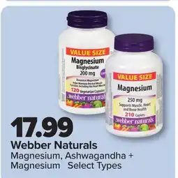 PharmaChoice Webber Naturals Magnesium, Ashwagandha + Magnesium offer