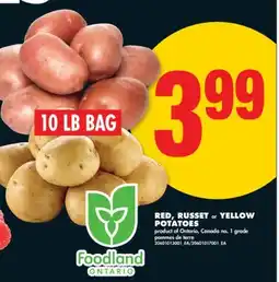 No Frills RED, RUSSET or YELLOW POTATOES offer