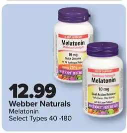 PharmaChoice Melatonin Select Types 40 -180 offer