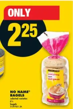 No Frills NO NAME BAGELS, 6's offer