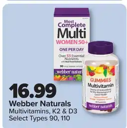 PharmaChoice Webber Naturals Multivitamins, K2 & D3 offer