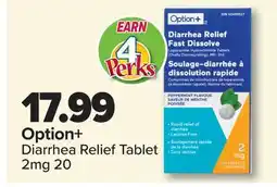 PharmaChoice Option+ Diarrhea Relief Tablet offer