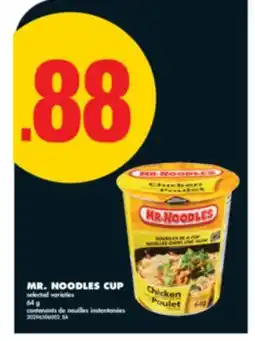 No Frills MR. NOODLES CUP, 64 G offer
