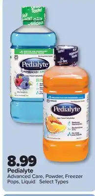 PharmaChoice Pedialyte Advanced Care, Powder, Freezer Pops, Liquid offer