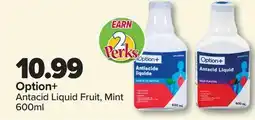 PharmaChoice Option+ Antacid Liquid Fruit, Mint offer