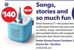 Loblaws TONIES DISNEY FROZEN TONIEBOX 2 STARTER SET - SKY BLUE offer