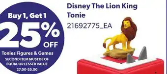 Loblaws DISNEY THE LION KING TONIE offer