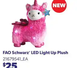 Loblaws FAO SCHWARZ LED LIGHT UP PLUSH offer