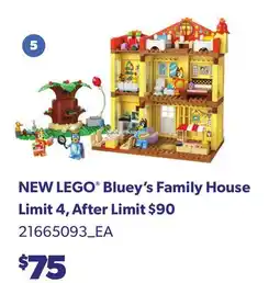 Loblaws NEW LEGO BLUEY'S FAMILY HOUSE offer