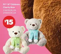 Loblaws PC 16 CHILDRENS CHARITY BEAR offer