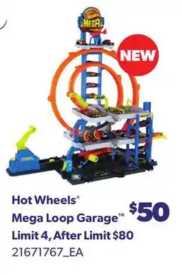 Loblaws HOT WHEELS MEGA LOOP GARAGE offer