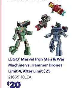 Loblaws LEGO MARVEL IRON MAN & WAR MACHINE VS. HAMMER DRONES offer