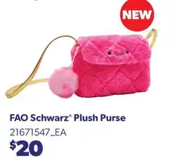 Loblaws FAO SCHWARZ PLUSH PURSE offer
