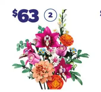 Loblaws LEGO BOTANICALS PRETTY PINK FLOWER BOUQUET offer