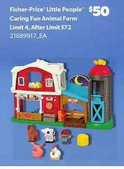 Loblaws FISHER-PRICE LITTLE PEOPLE CARING FUN ANIMAL FARM offer