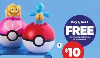 Loblaws MEGA POKÉMON POKE BALL COLLECTION BUY ONE, GET ONE FREE offer