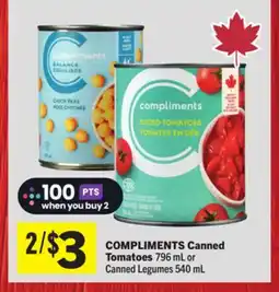 Foodland COMPLIMENTS Canned Tomatoes offer
