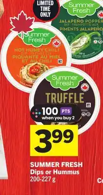 Foodland SUMMER FRESH Dips or Hummus offer