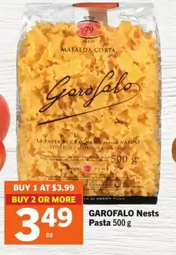 Foodland GAROFALO Nests Pasta offer